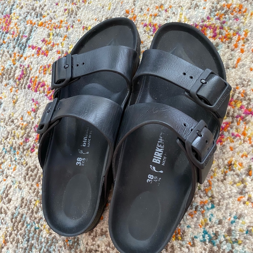 Black Rubber Birkenstock’s